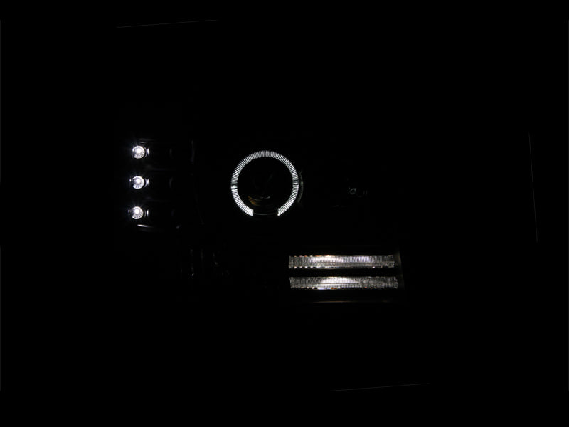 1992-1996 Ford Bronco / 1992-1996 Ford F-150 / 1992-1996 Ford F-250 Projector Headlight Set W/Halo