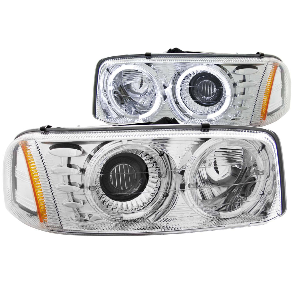 1999-2006 GMC Sierra / 2007 GMC Sierra / 2001-2006 GMC Sierra Projector Headlight Set W/Halo