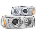 1999-2006 GMC Sierra / 2007 GMC Sierra / 2001-2006 GMC Sierra Projector Headlight Set W/Halo