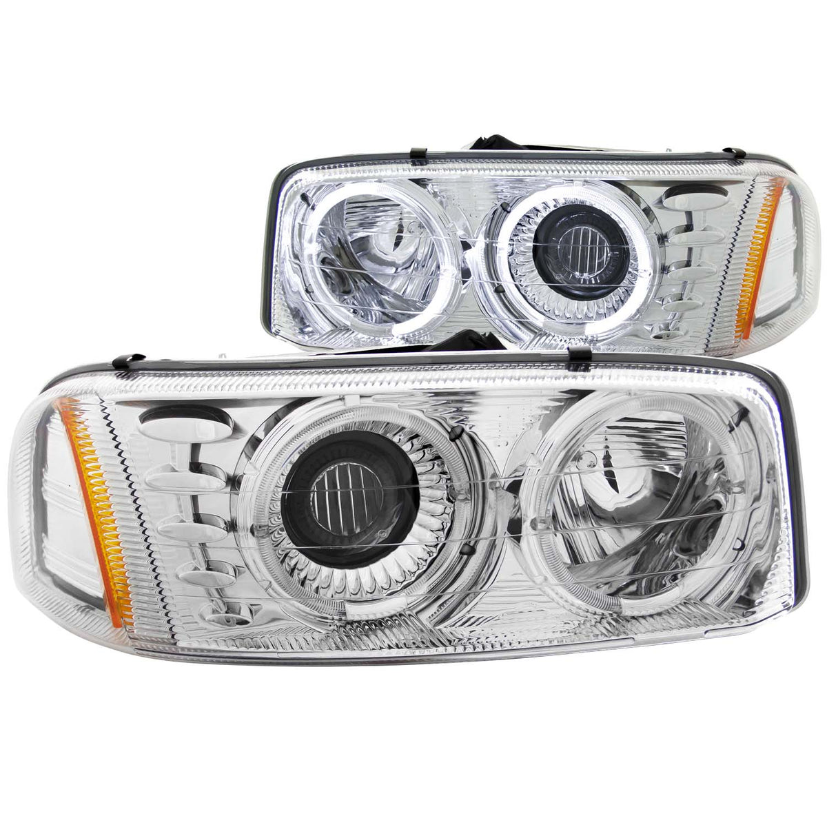 1999-2006 GMC Sierra / 2007 GMC Sierra / 2001-2006 GMC Sierra Projector Headlight Set W/Halo