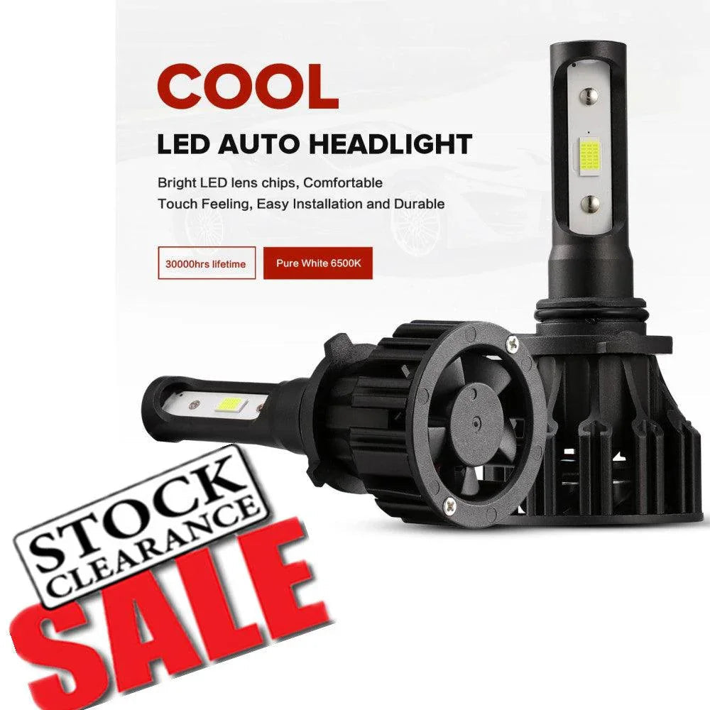 Auxbeam T5 Series Fan Cooling 50W LED Light Bulbs High Low Beam Conversion Kit