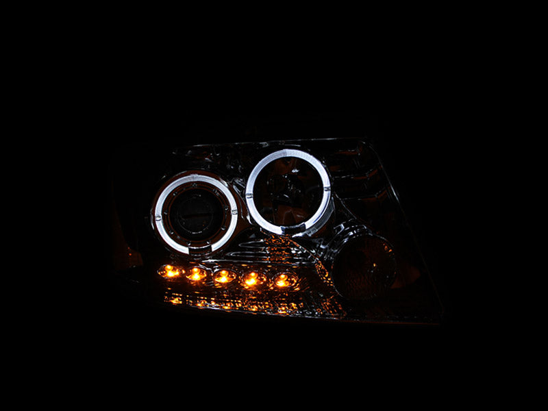 2004-2008 Ford F-150 / 2006-2008 Lincoln Mark LT Projector Headlight Set W/Halo