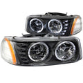 1999-2006 GMC Sierra / 2007 GMC Sierra / 2001-2006 GMC Sierra Crystal Headlight Set W/Halo
