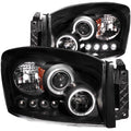 2006-2008 Dodge Ram / 2006-2009 Dodge Ram Projector Headlight Set W/Halo