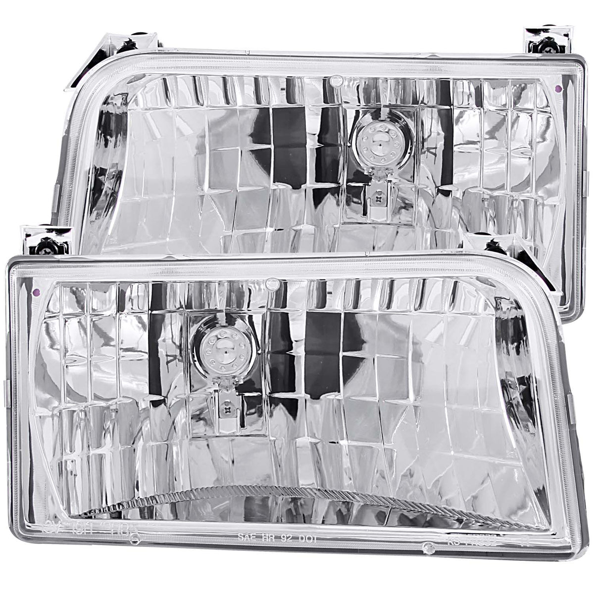 1992-1996 Ford Bronco / 1992-1996 Ford F-150 / 1992-1998 Ford F-250 Crystal Headlight Set