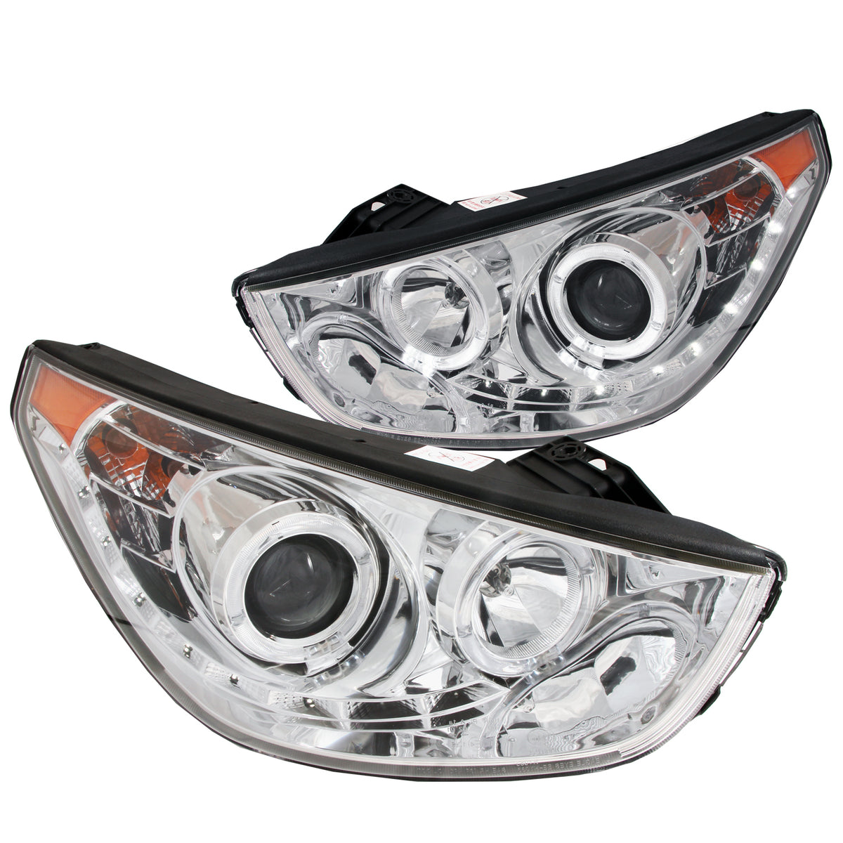 2010-2014 Hyundai Tucson Projector Headlight Set W/2 Halos