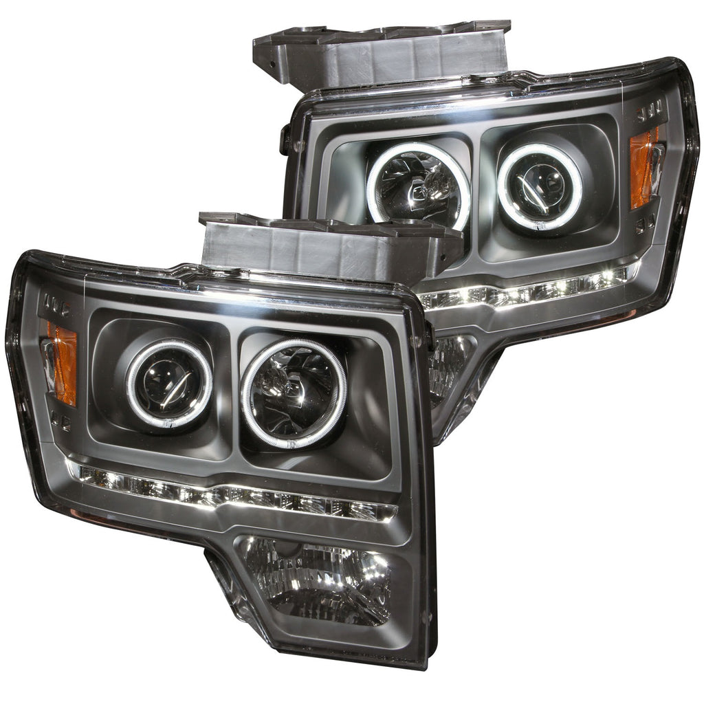2009-2014 Ford F-150 Projector Headlight Set W/Halo