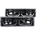 1992-1994 Chevrolet Blazer / 1988-1998 Chevrolet C1500 / 1992-1999 Chevrolet C1500 Suburban Crystal Headlight Set
