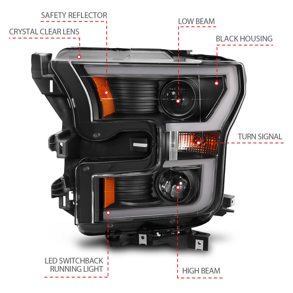 2015-2017 Ford F-150 Projector Headlight Set