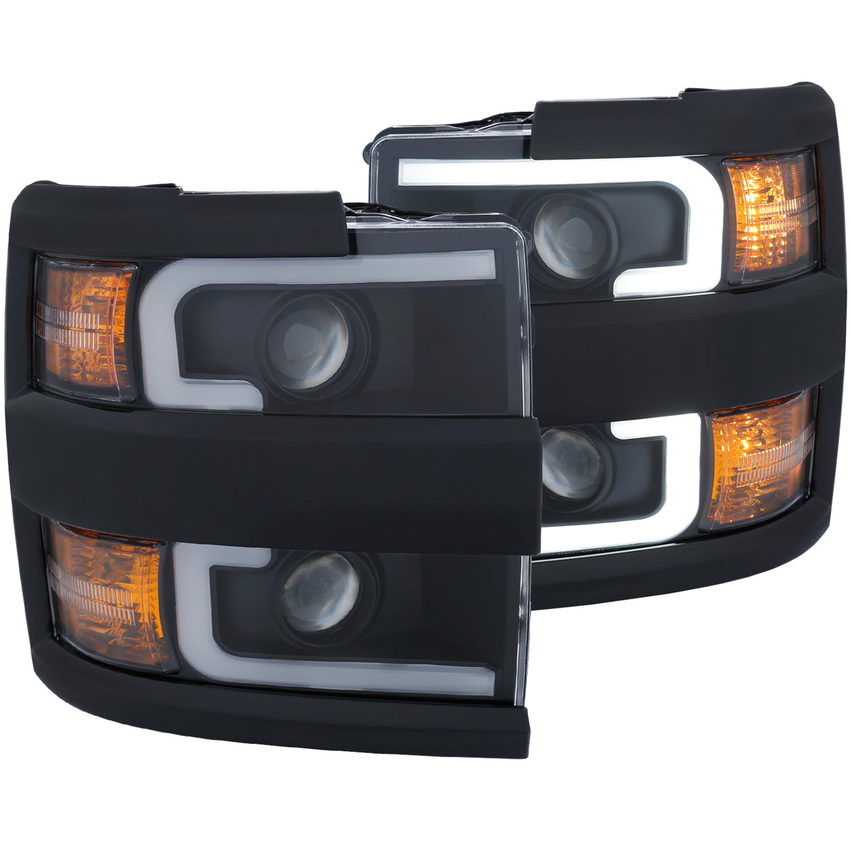 2015-2019 Chevrolet Silverado Projector Headlight Set