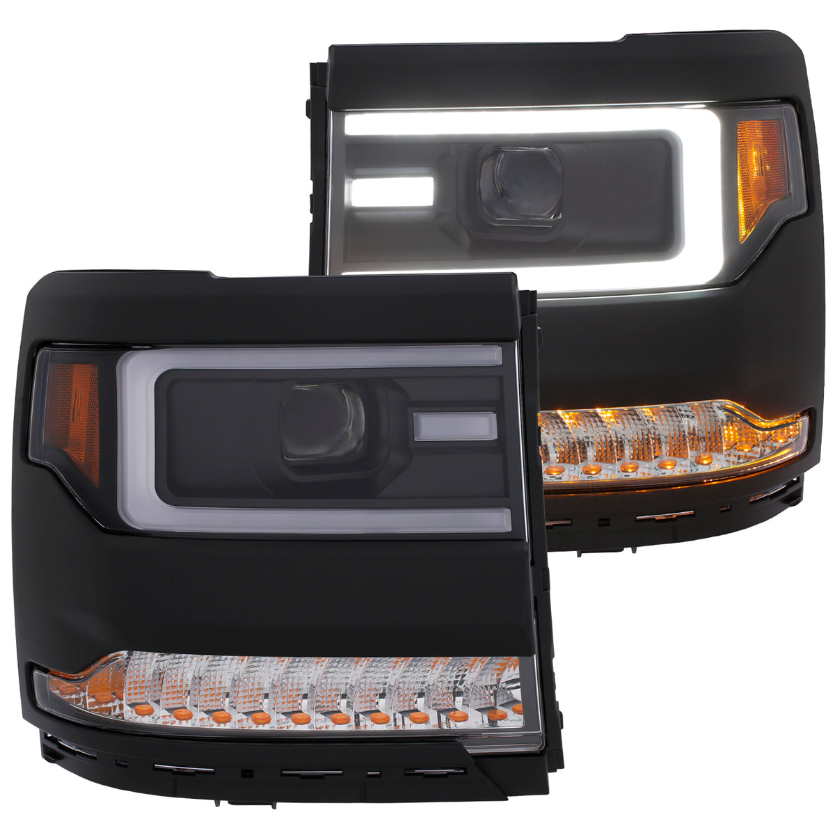 2016-2018 Chevrolet Silverado 1500 Projector Headlight Set