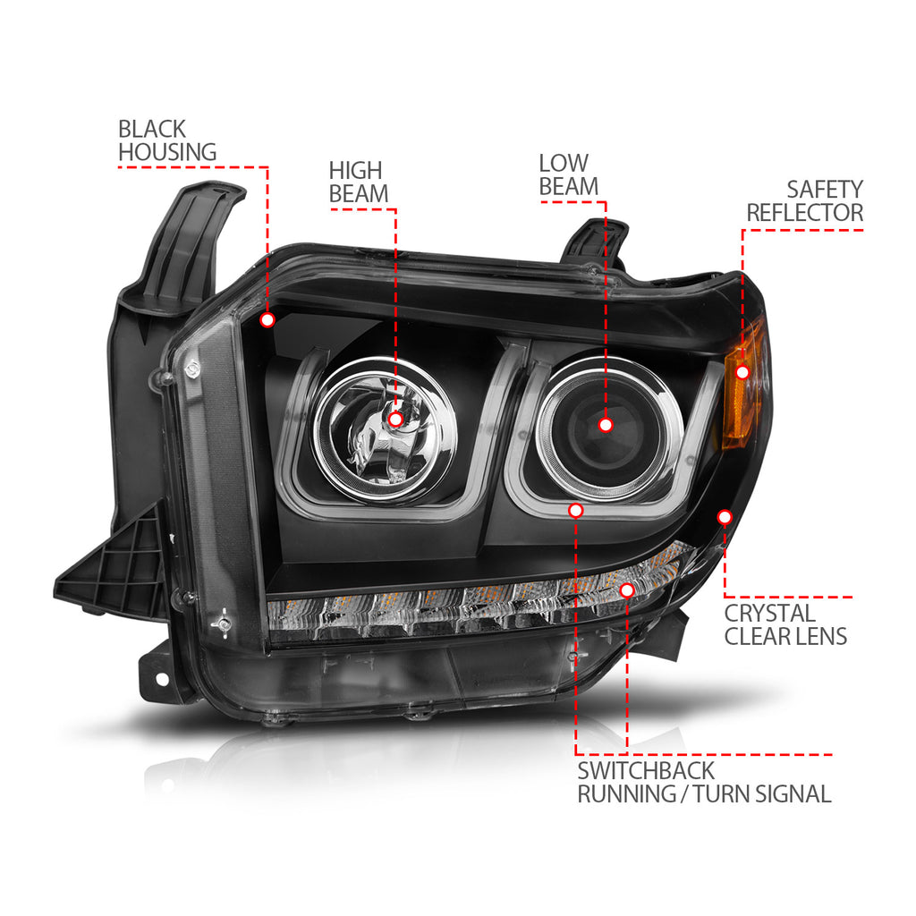 2014-2019 Toyota Tundra Projector Headlight Set