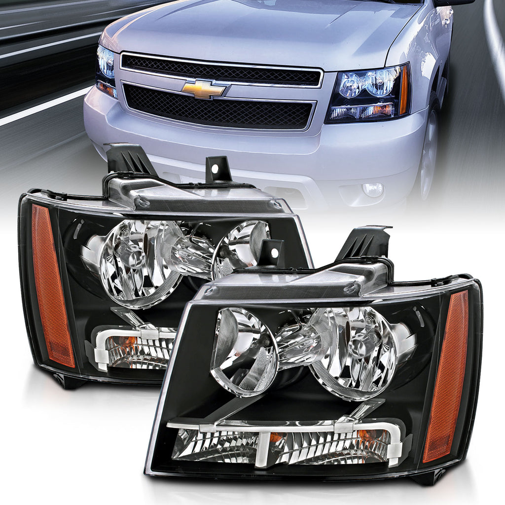 2007-2013 Chevrolet Avalanche / 2014 Chevrolet Suburban / 2007-2014 Chevrolet Tahoe Crystal Headlights