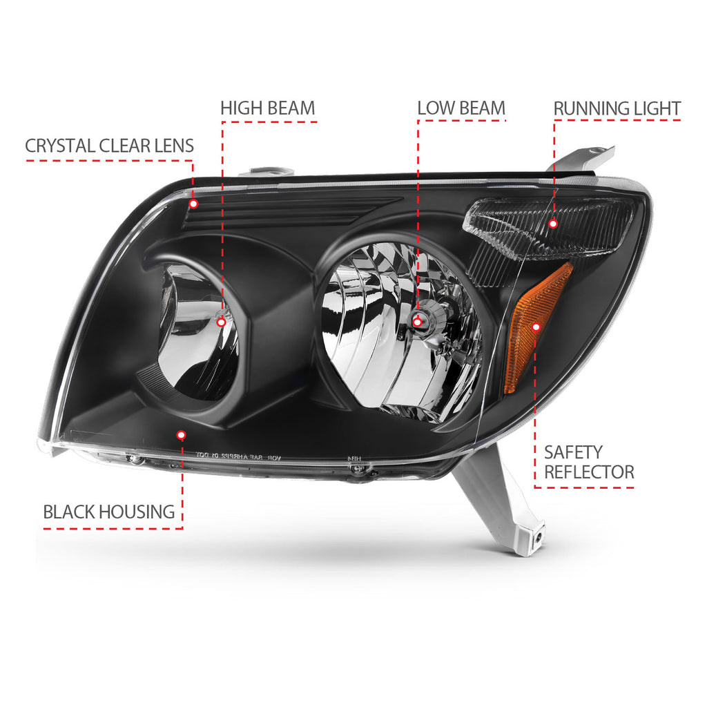 2003-2005 Toyota 4Runner Crystal Headlights