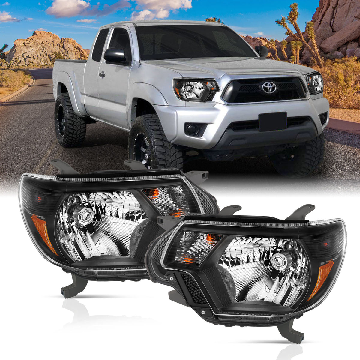 2012-2015 Toyota Tacoma Crystal Headlights