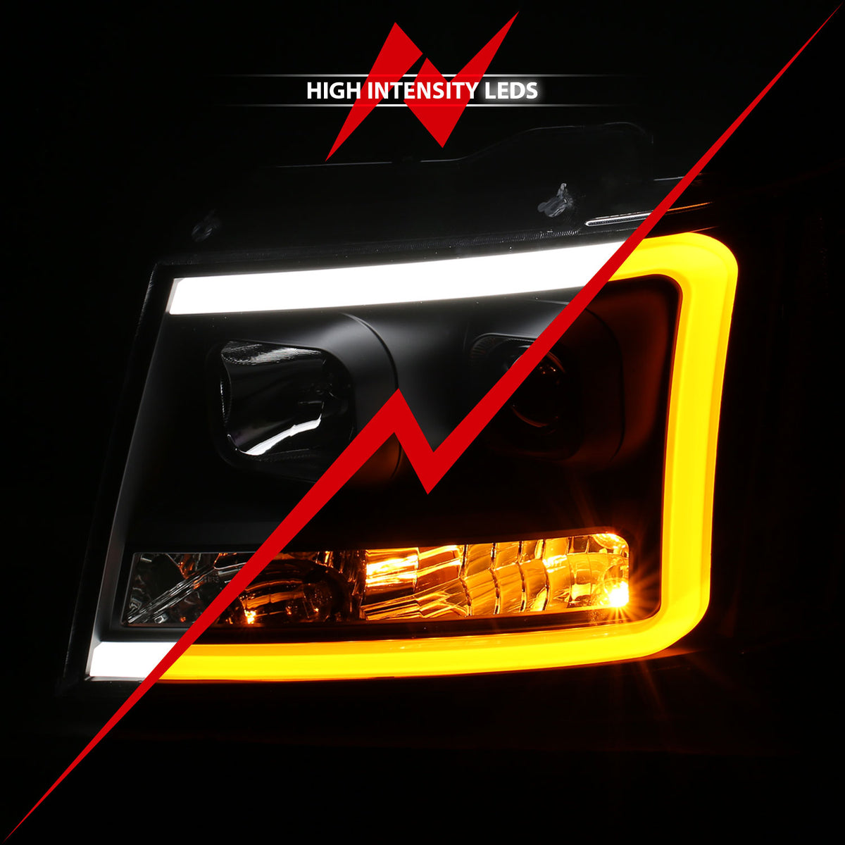 2007-2013 Chevrolet Avalanche / 2014 Chevrolet Suburban / 2007-2014 Chevrolet Tahoe Projector Headlights