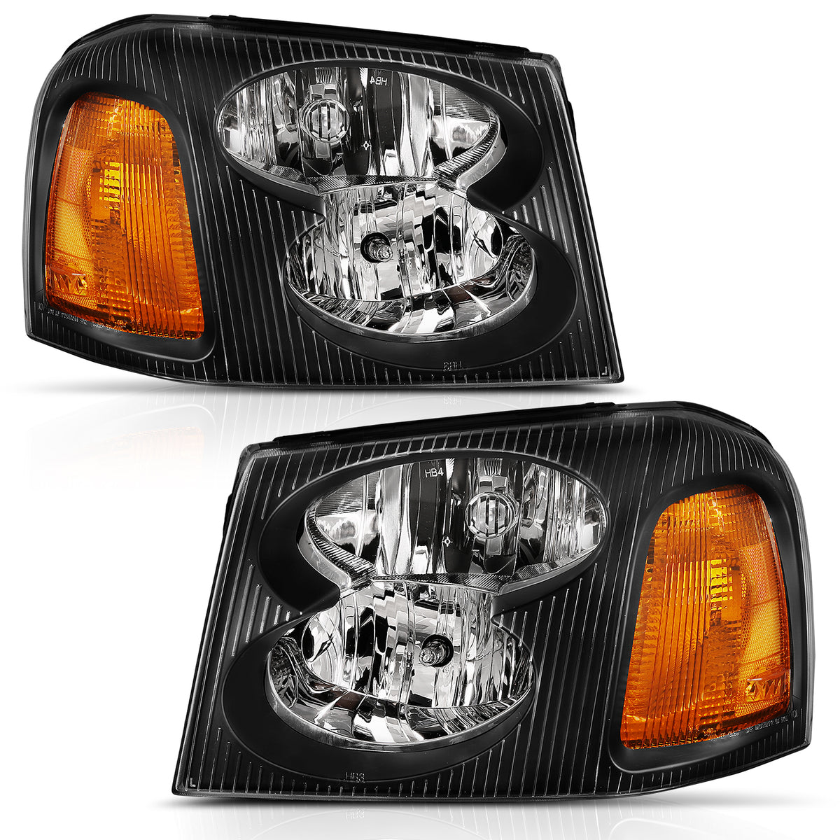 2002-2009 GMC Envoy Crystal Headlights