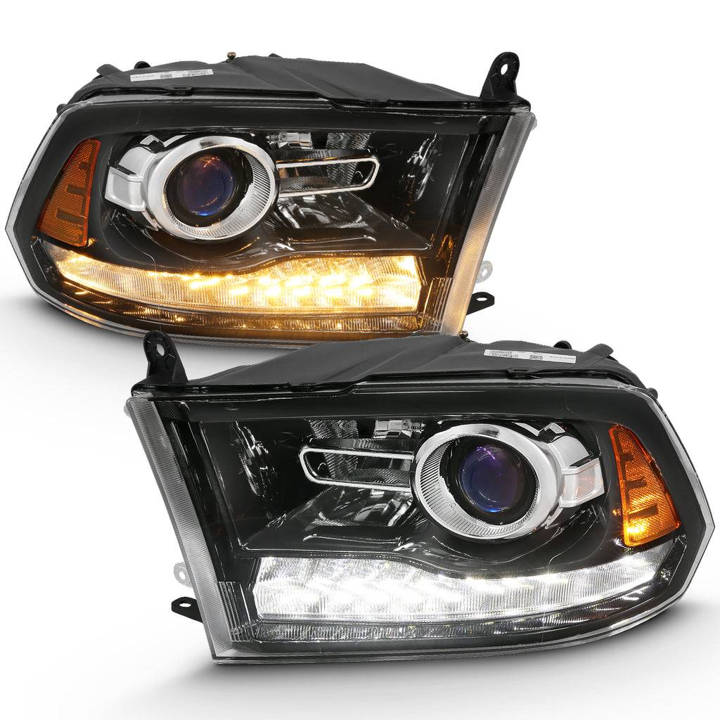 2009-2010 Dodge Ram / 2010 Dodge Ram Projector Headlights W/ Halo