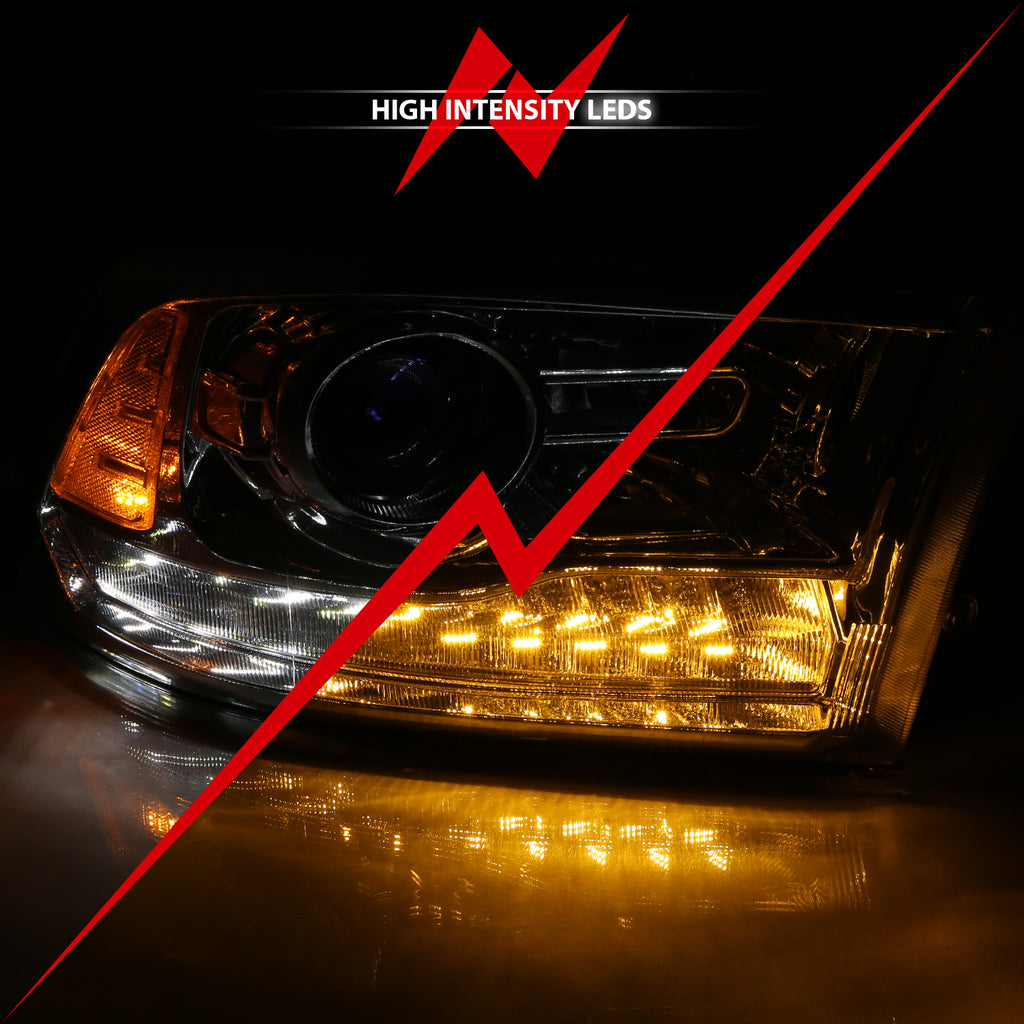 2009-2010 Dodge Ram / 2010 Dodge Ram Projector Headlights W/ Halo
