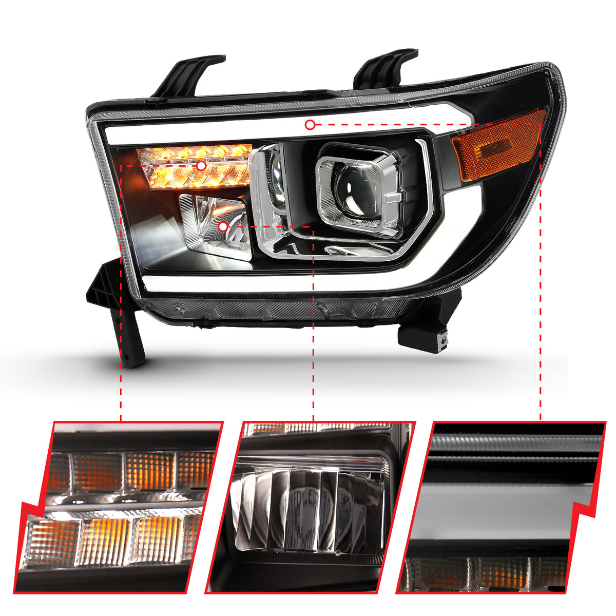 2008-2017 Toyota Sequoia / 2007-2013 Toyota Tundra Projector Headlight