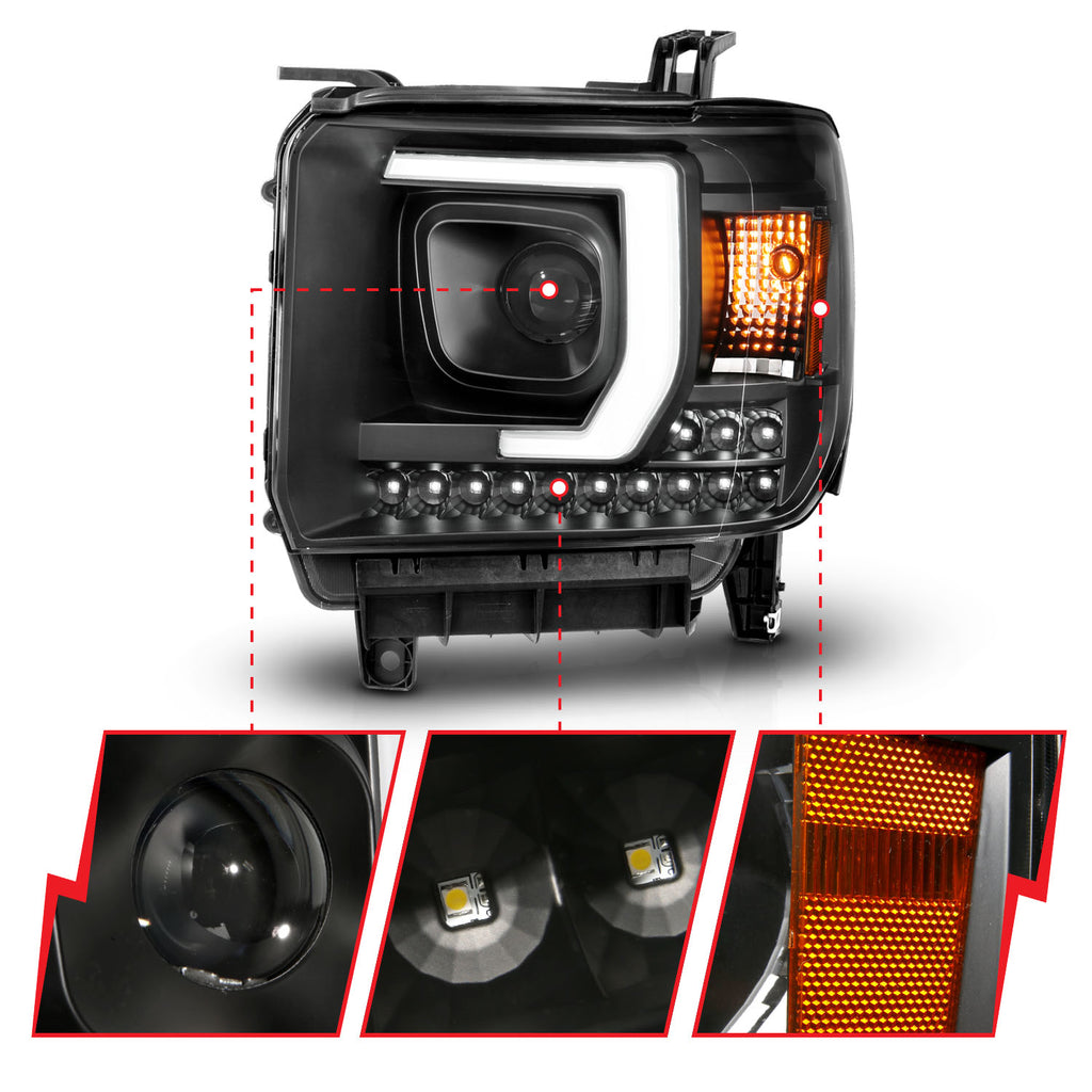 2014-2015 GMC Sierra / 2015-2019 GMC Sierra Projector Headlight