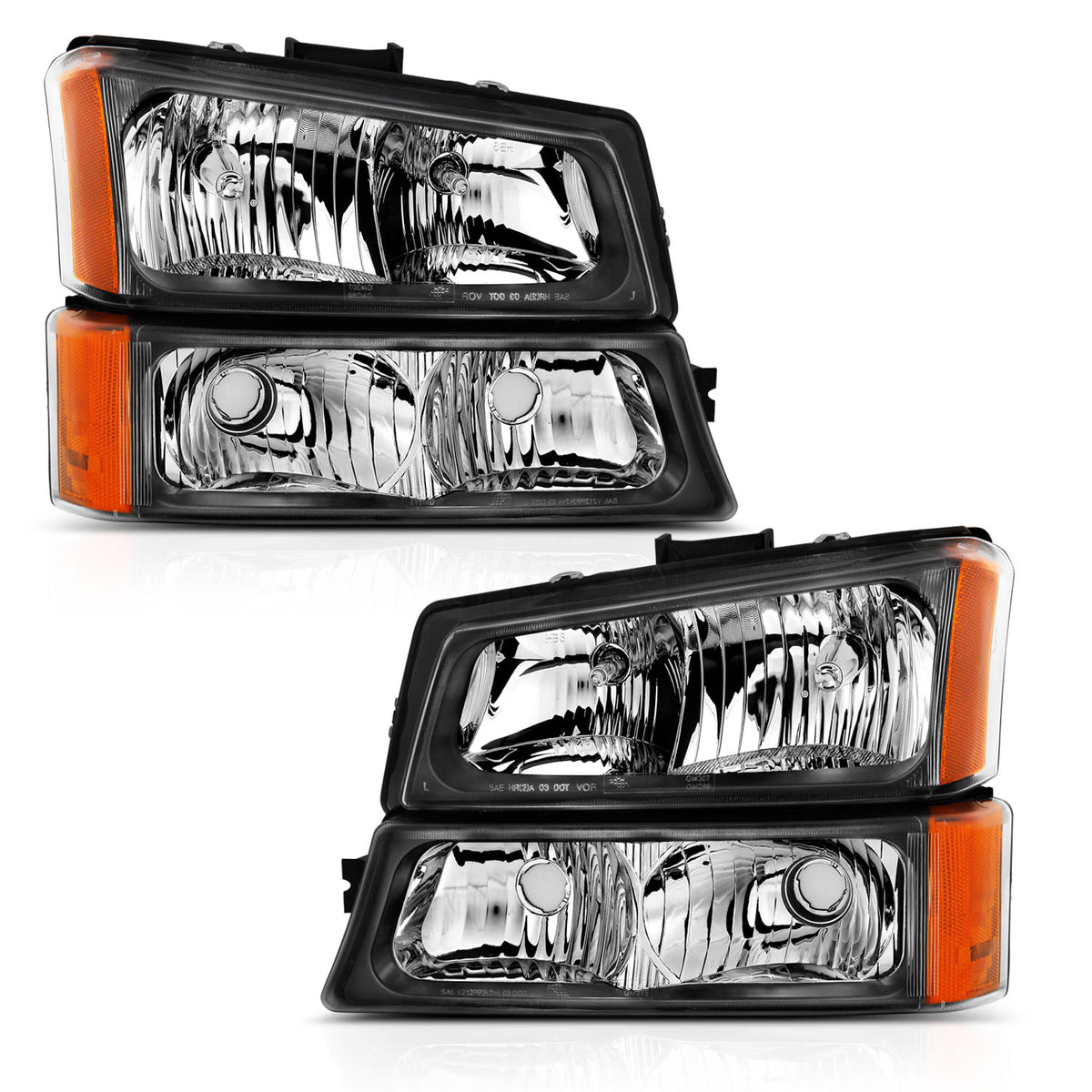 2003-2006 Chevrolet Silverado Crystal Headlight