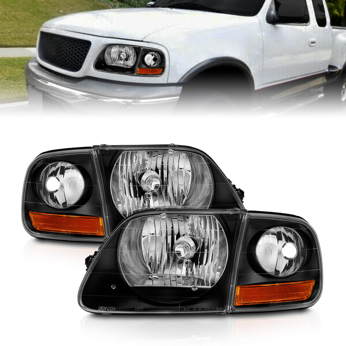 1997-2003 Ford F-150 Crystal Headlight