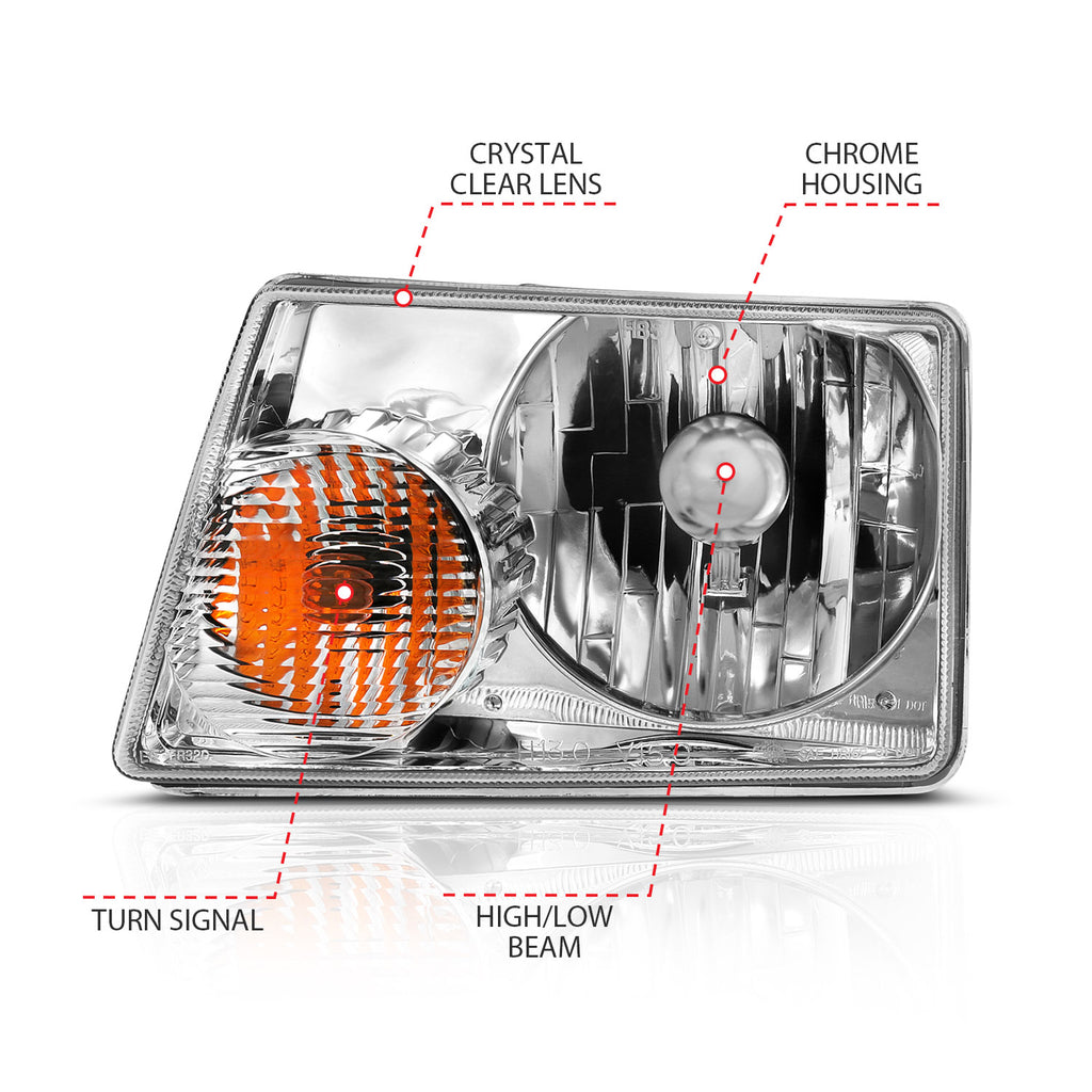 2001-2011 Ford Ranger Crystal Headlights