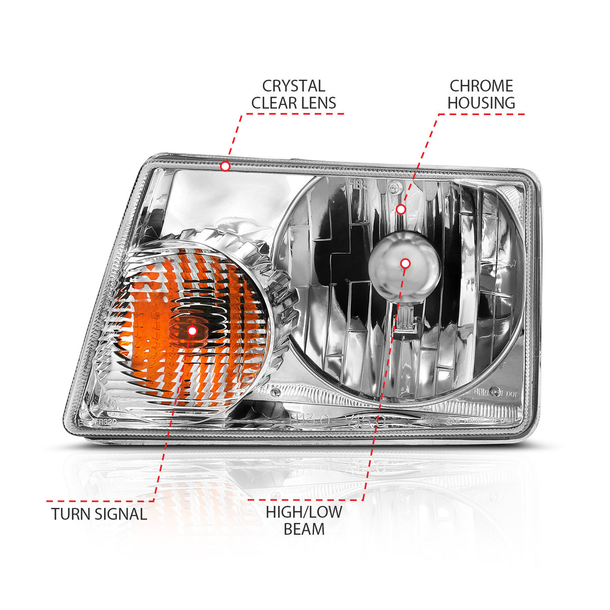 2001-2011 Ford Ranger Crystal Headlights