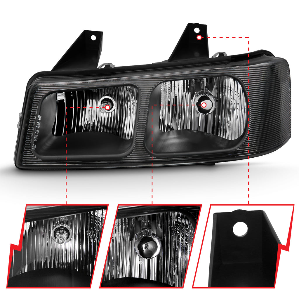 2003-2014 Chevrolet Express / 2003-2017 Chevrolet Express Crystal Headlights