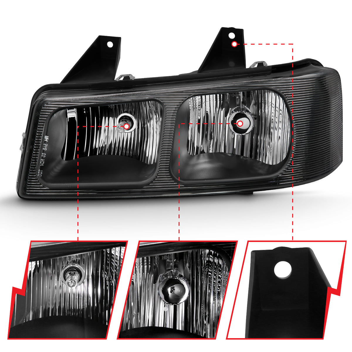 2003-2014 Chevrolet Express / 2003-2017 Chevrolet Express Crystal Headlights