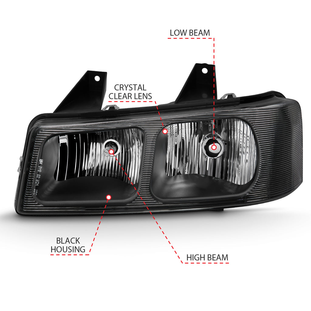 2003-2014 Chevrolet Express / 2003-2017 Chevrolet Express Crystal Headlights