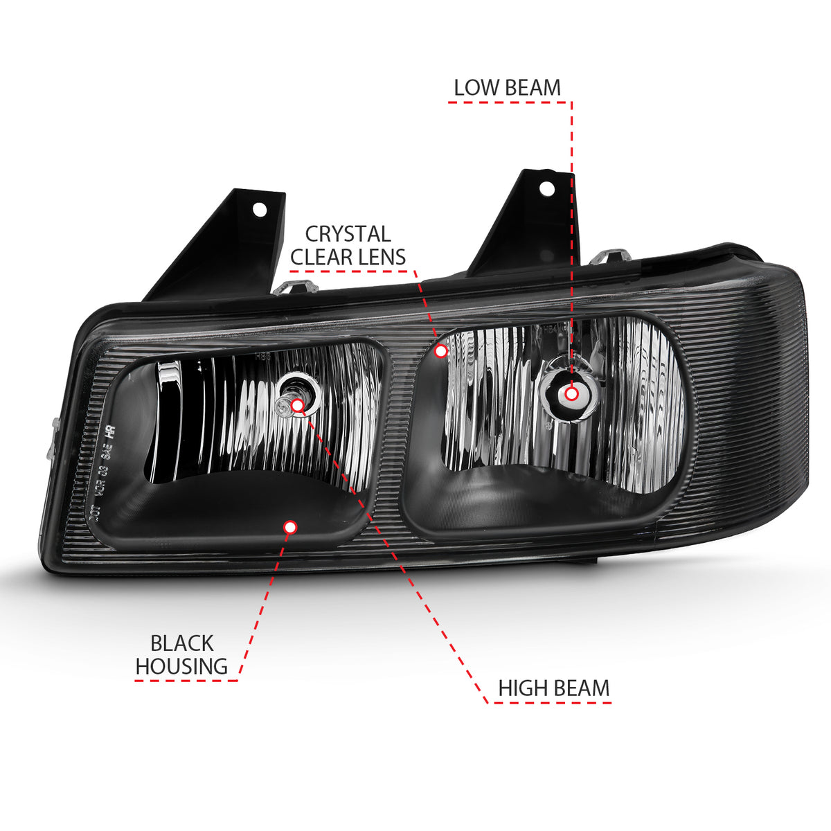 2003-2014 Chevrolet Express / 2003-2017 Chevrolet Express Crystal Headlights