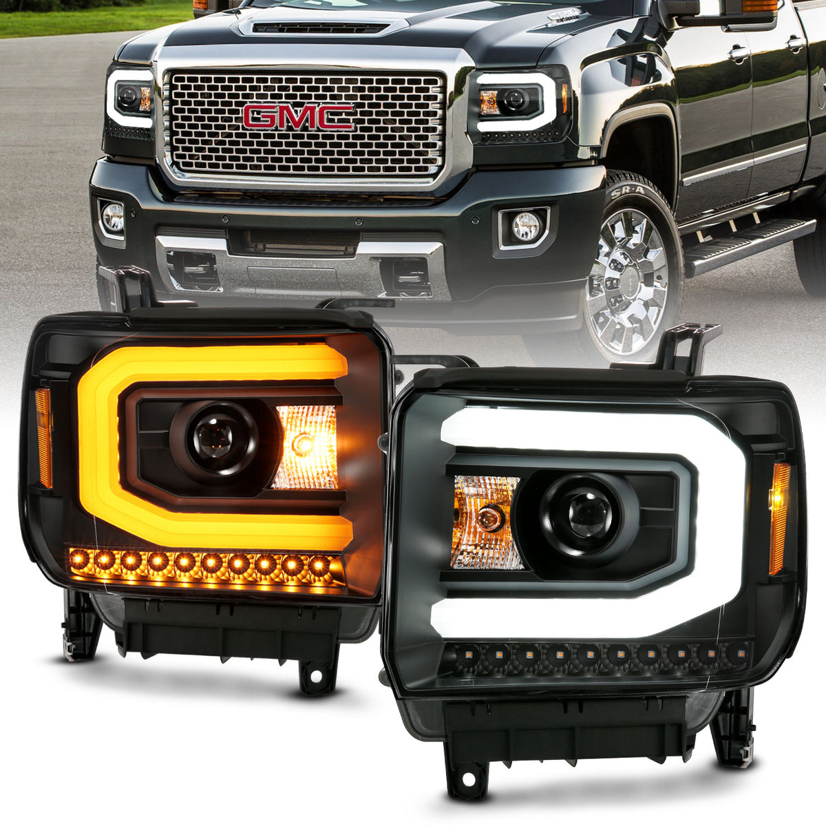2014-2015 GMC Sierra / 2015-2019 GMC Sierra Projector Headlight