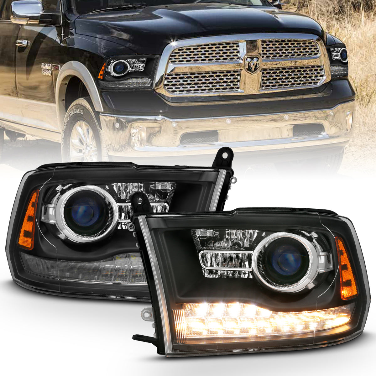 2009-2010 Dodge Ram / 2010 Dodge Ram Projector Headlight