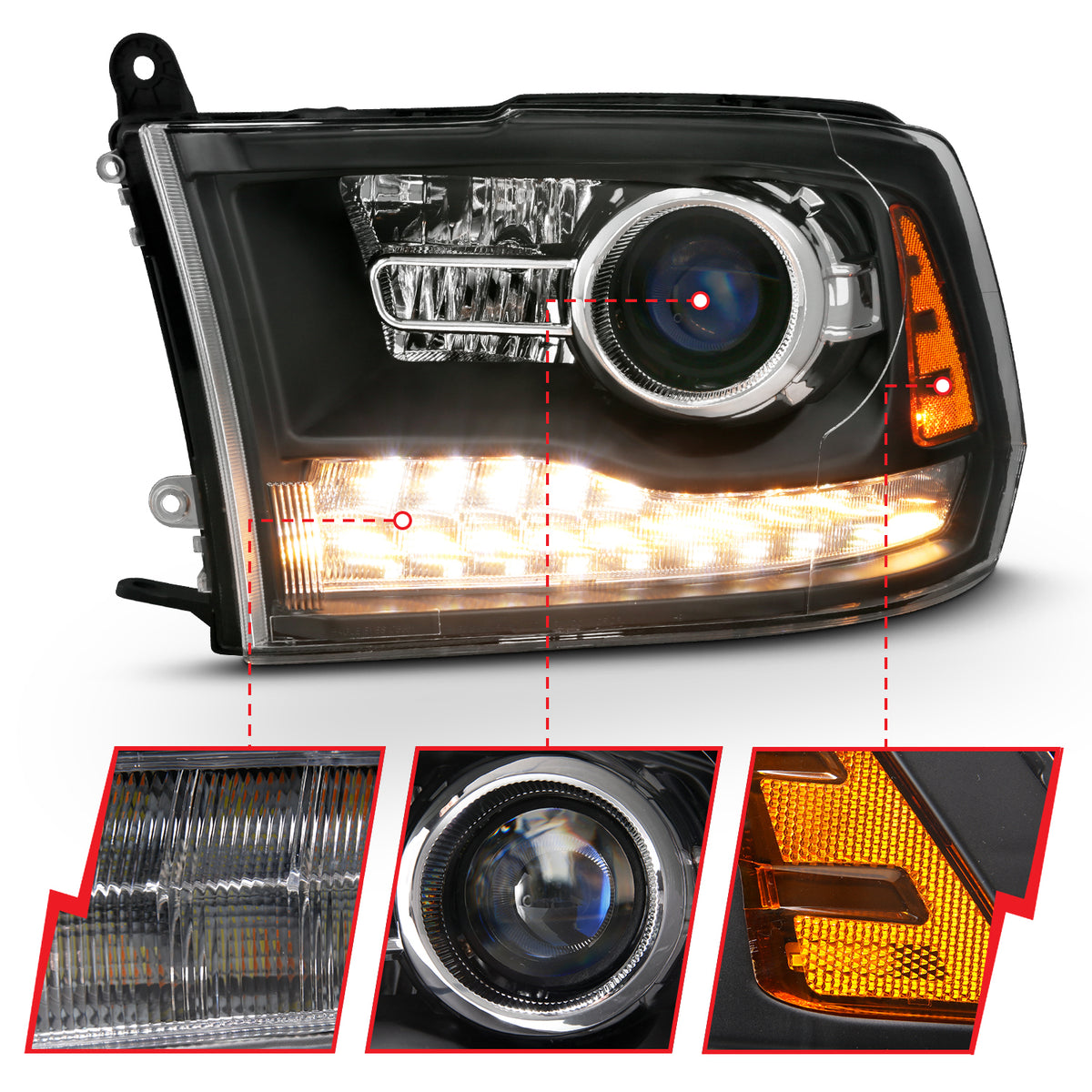 2009-2010 Dodge Ram / 2010 Dodge Ram Projector Headlight