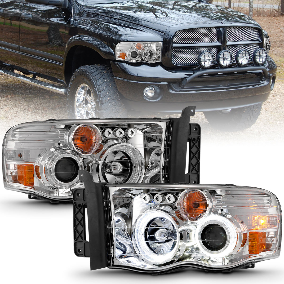 2002-2005 Dodge Ram / 2003-2005 Dodge Ram Projector Headlight