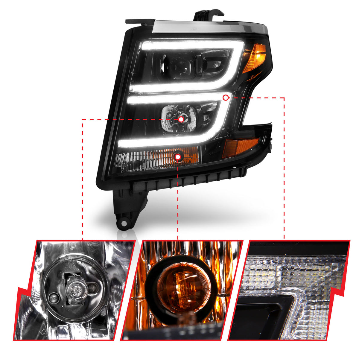 2015-2020 Chevrolet Suburban / 2015-2020 Chevrolet Tahoe Projector Headlight