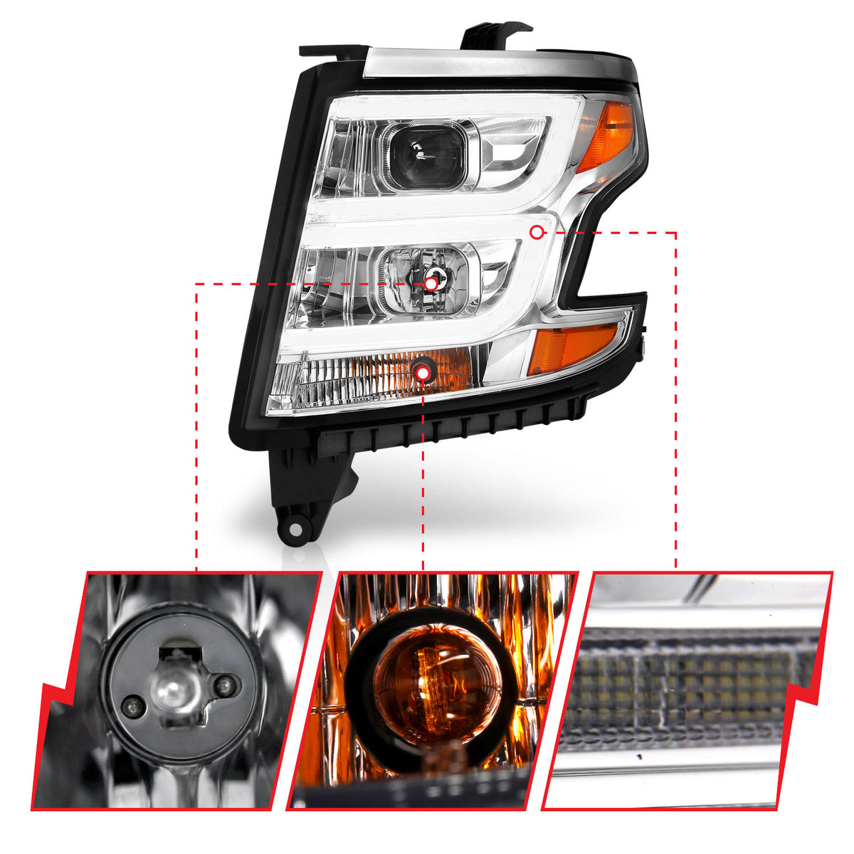 2015-2020 Chevrolet Suburban / 2015-2020 Chevrolet Tahoe Projector Headlight
