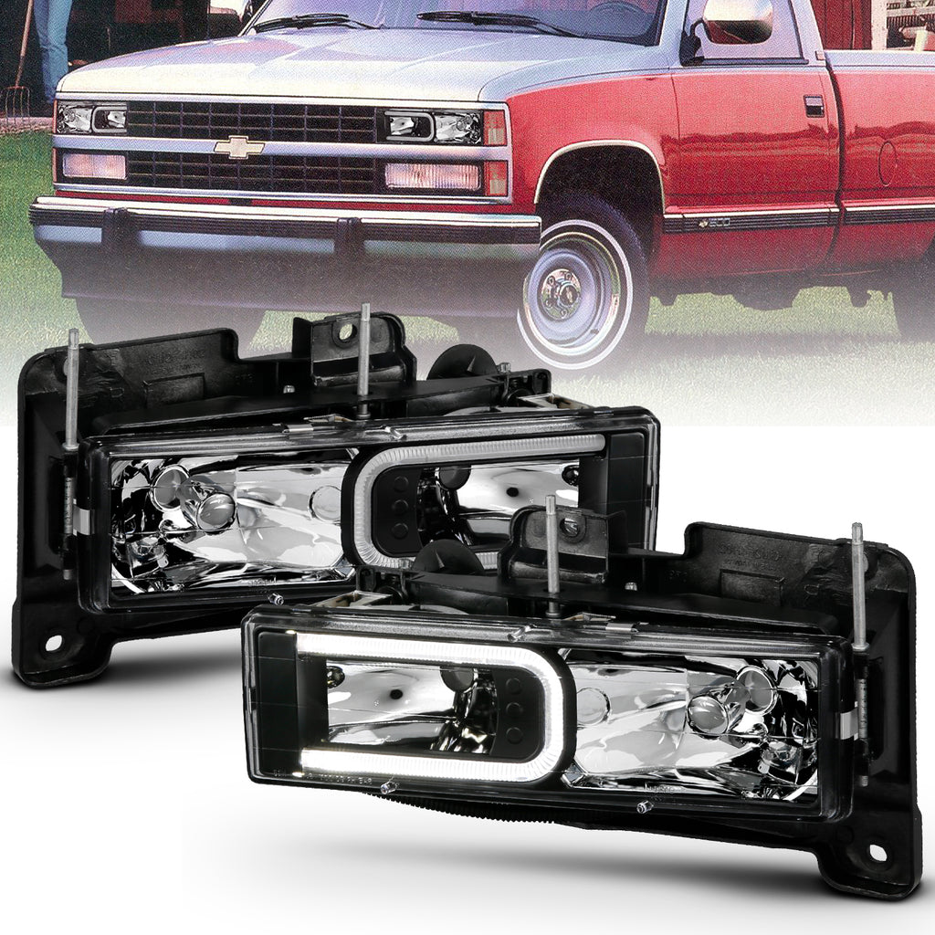 1999-2000 Cadillac Escalade / 1992-1994 Chevrolet Blazer / 1988-1999 Chevrolet C1500 Crystal Headlight
