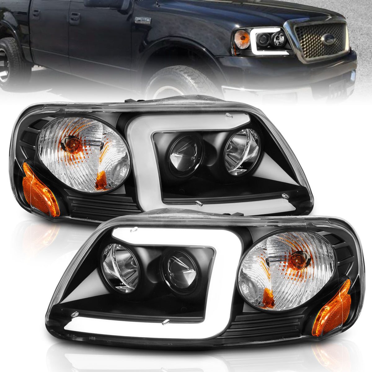 1997-2002 Ford Expedition / 1997-2003 Ford F-150 / 2004 Ford F-150 Crystal Headlight