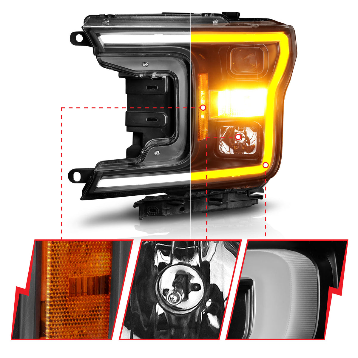2018-2020 Ford F-150 Projector Headlight