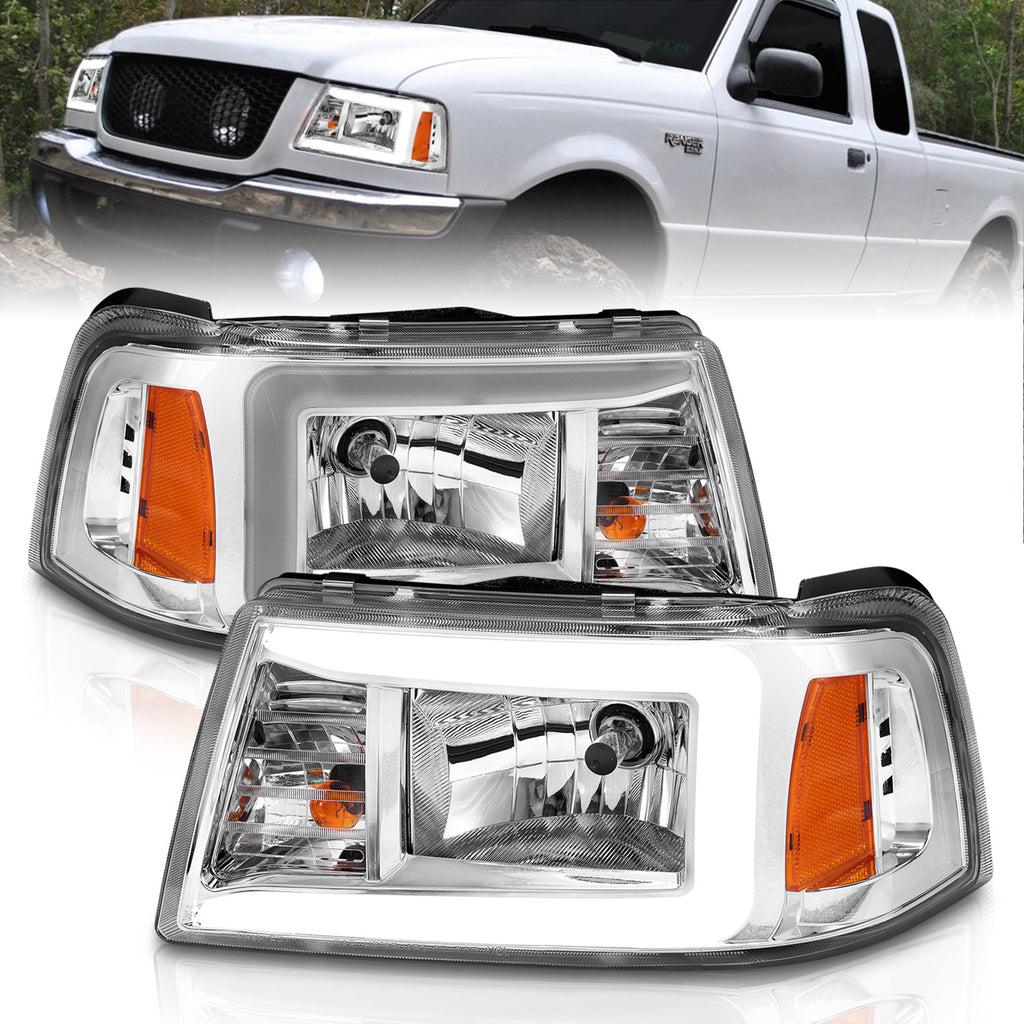 2001 Ford F-100 Ranger / 2001-2011 Ford Ranger Crystal Headlight