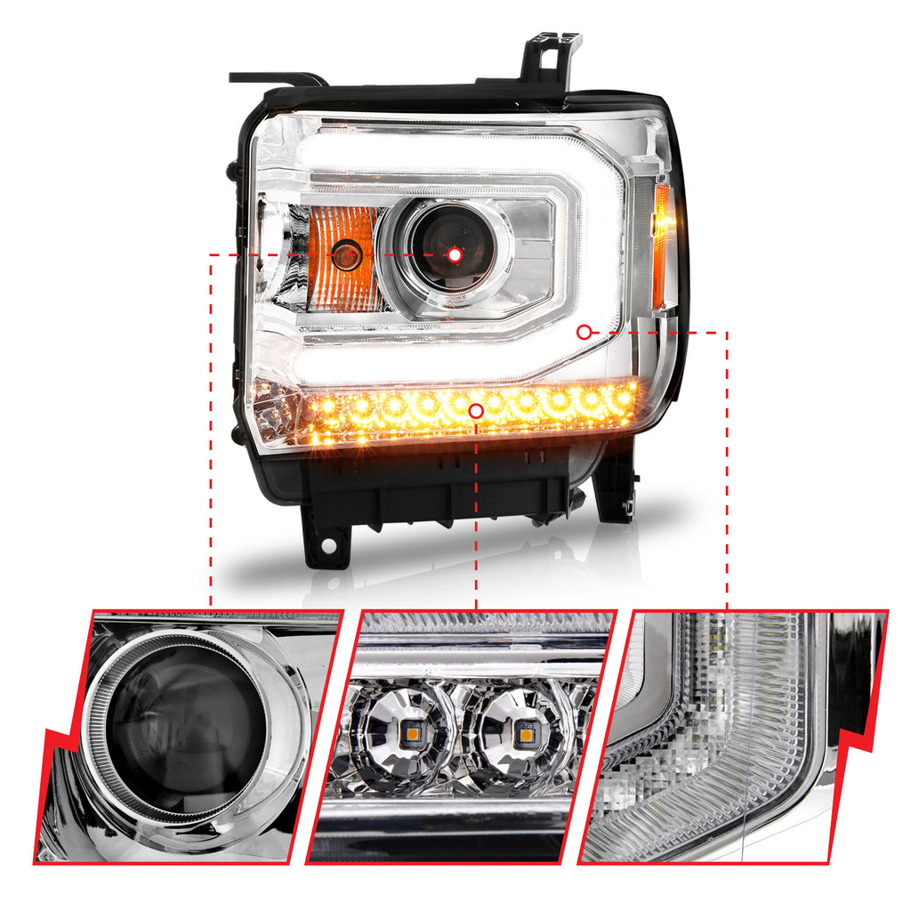 2014-2015 GMC Sierra / 2015-2019 GMC Sierra Projector Headlight