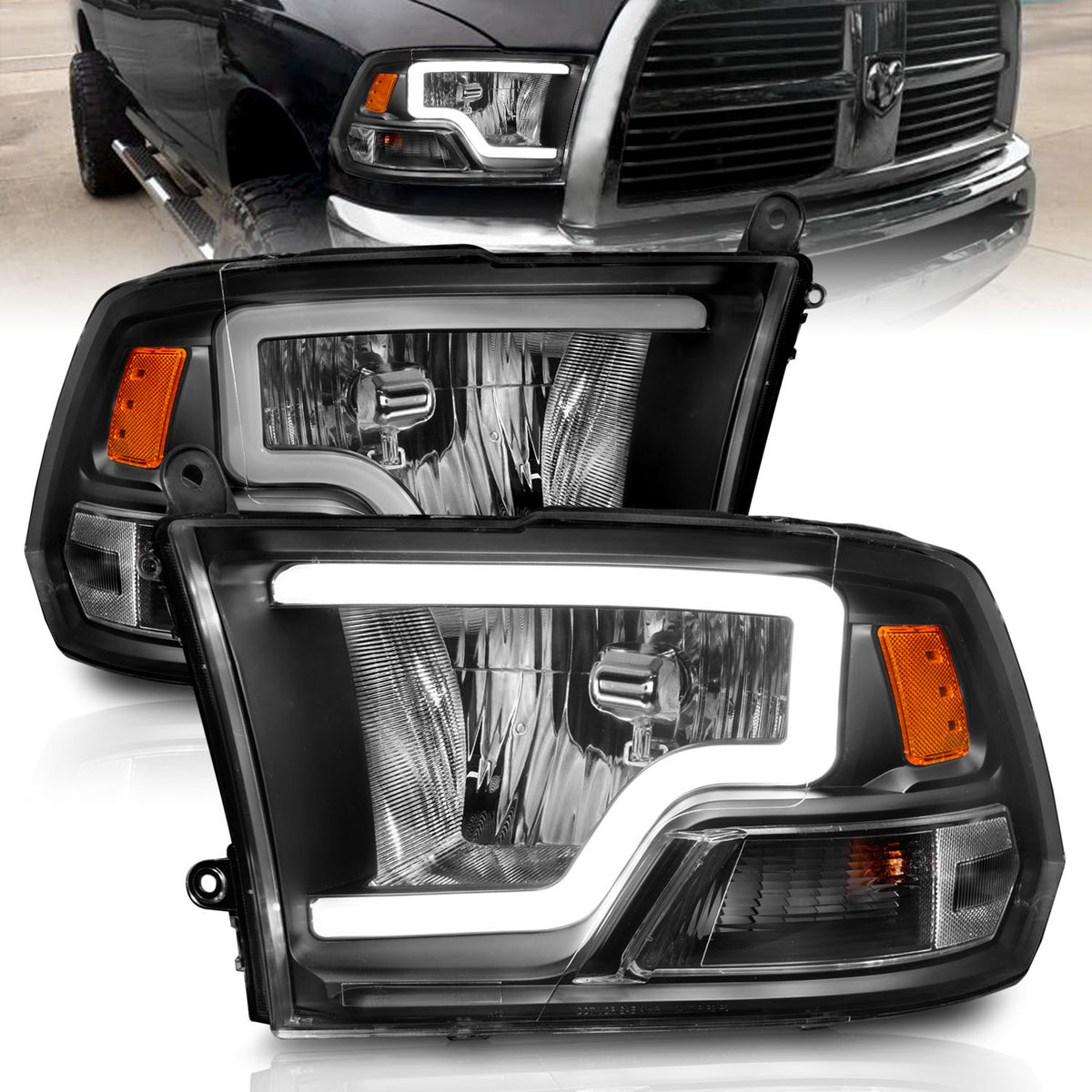 2009-2010 Dodge Ram / 2010 Dodge Ram Crystal Headlight