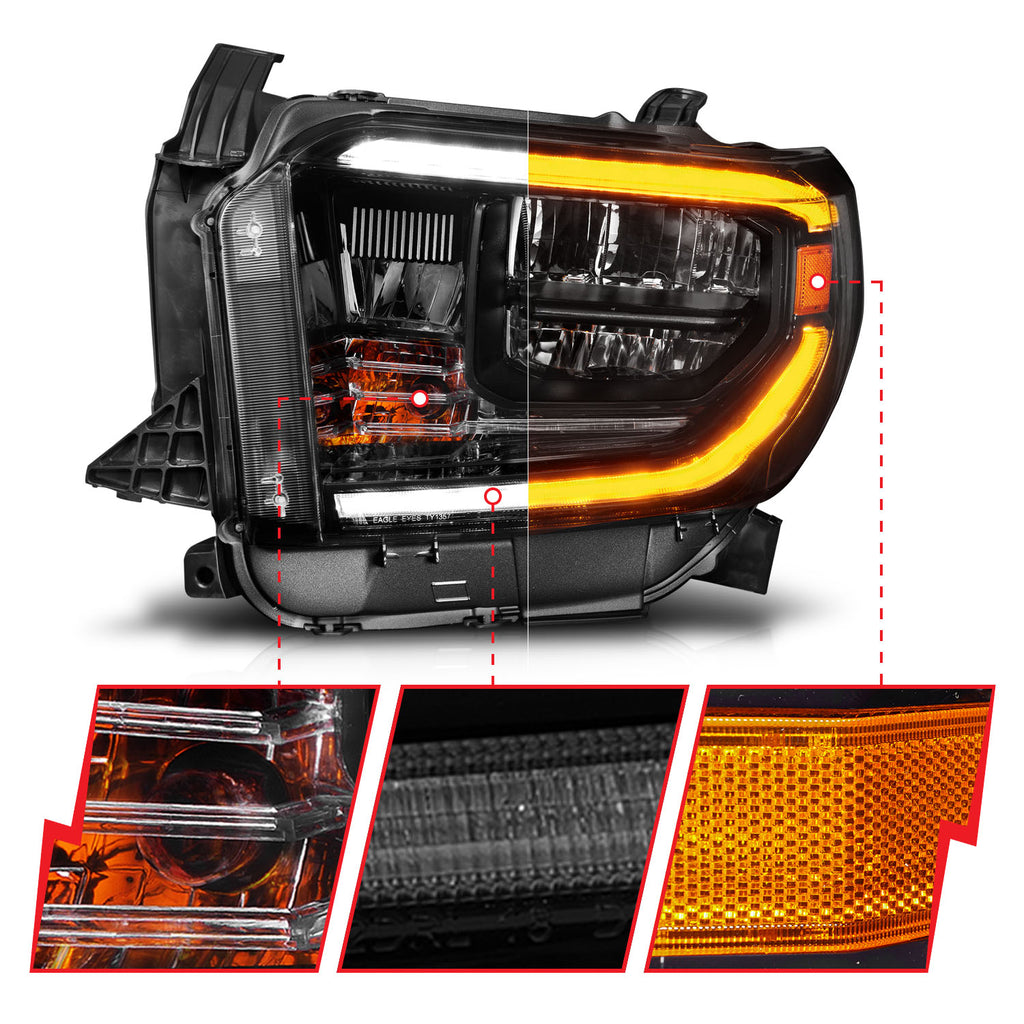 2014-2021 Toyota Tundra LED Crystal Headlight