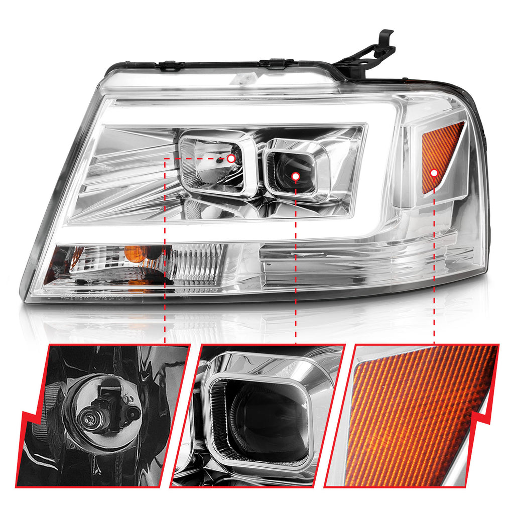2004-2008 Ford F-150 / 2006-2008 Lincoln Mark LT Projector Headlight