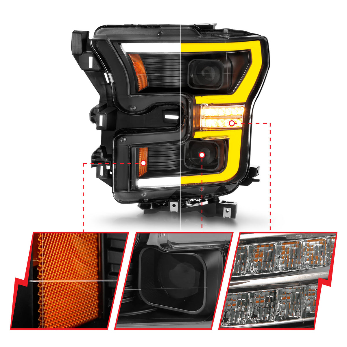 2015-2017 Ford F-150 LED Projector Headlight