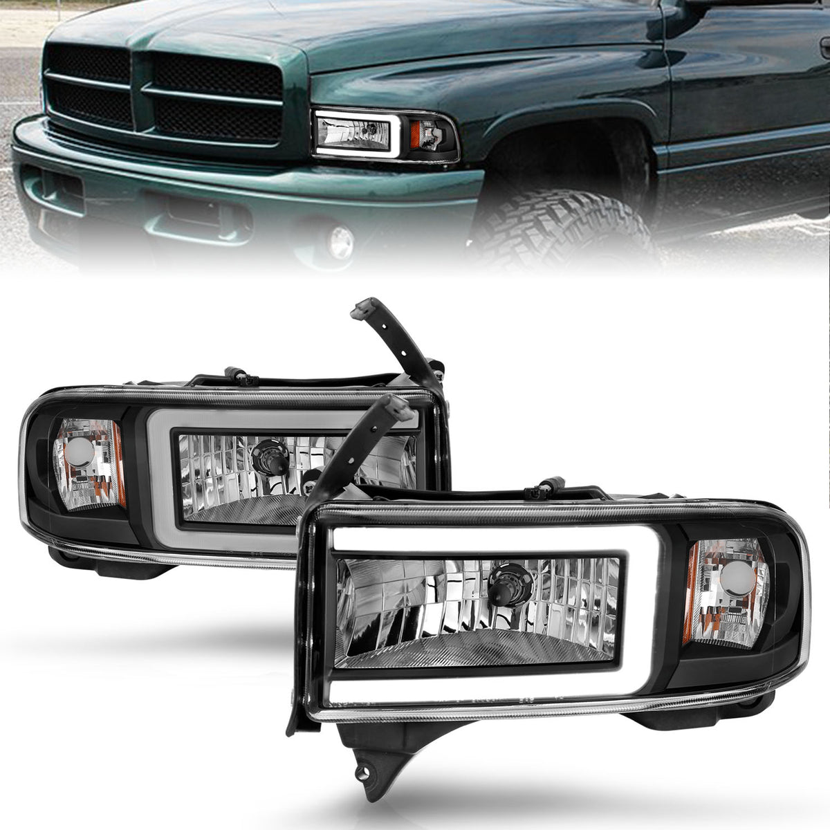 1994-2001 Dodge Ram / 1994-2002 Dodge Ram Crystal Headlight