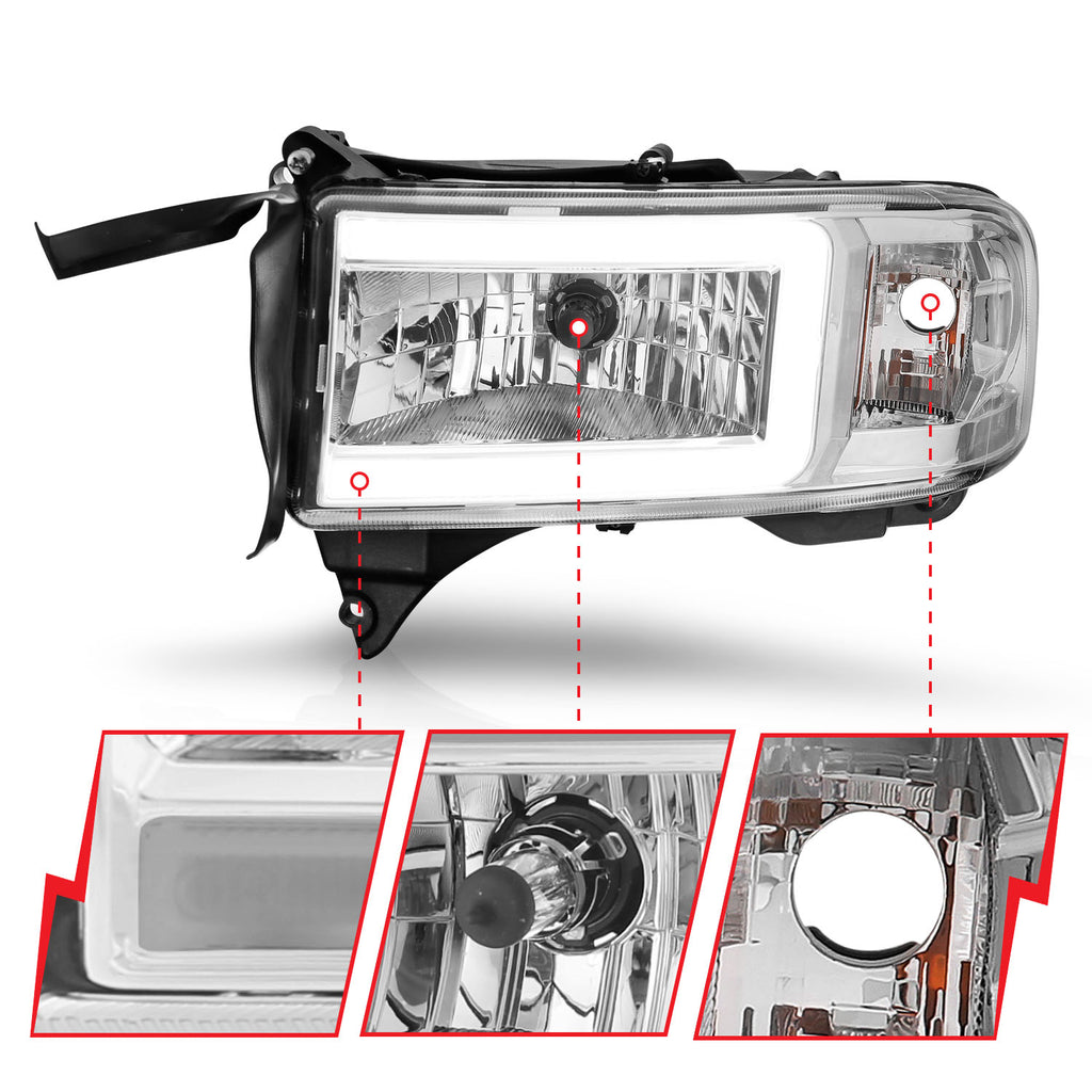 1994-2001 Dodge Ram / 1994-2002 Dodge Ram Crystal Headlight